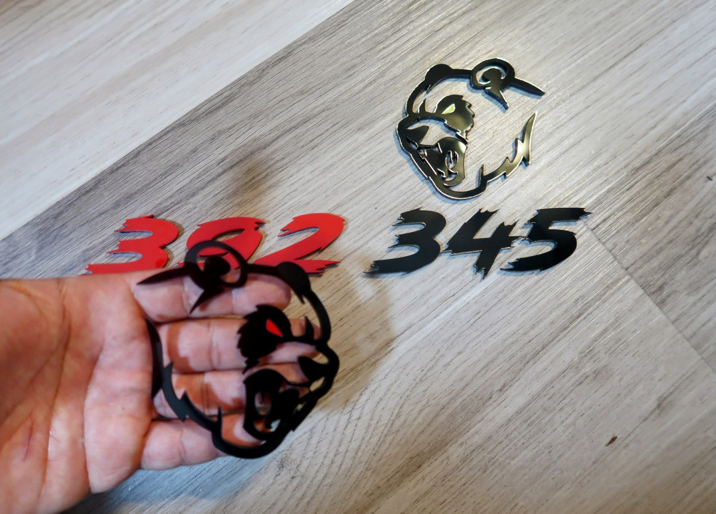 Hell Panda Badges. Includes left and right fender.