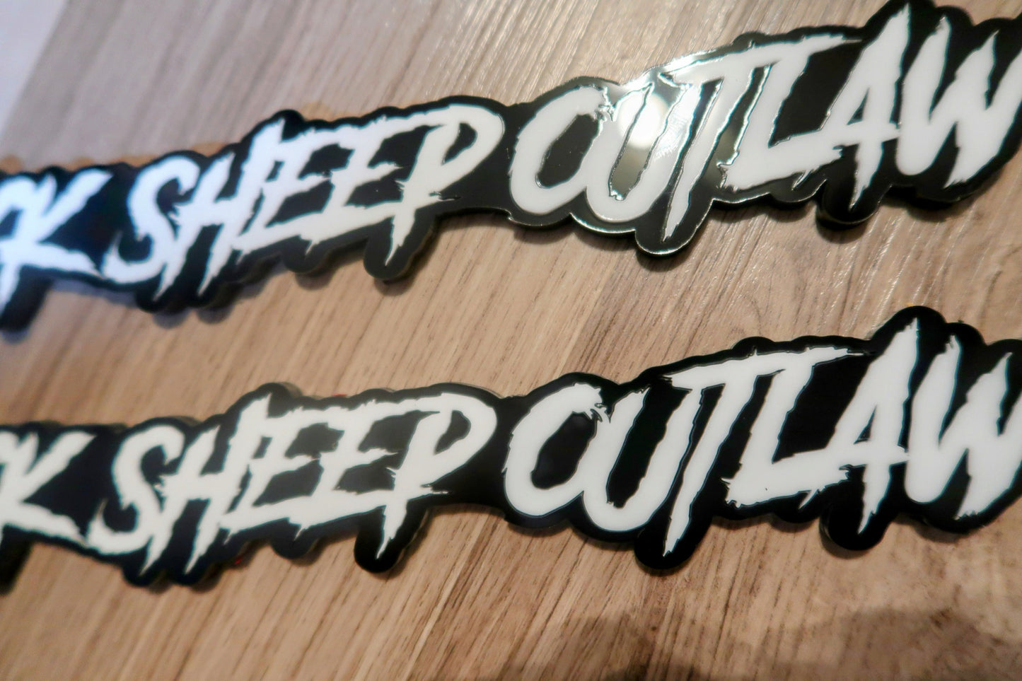 Black Sheep Outlaw Badges. Includes 2