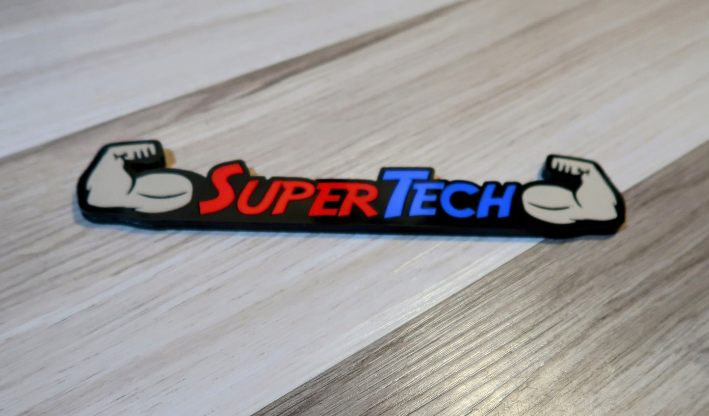 Super Tech badge. Includes 1
