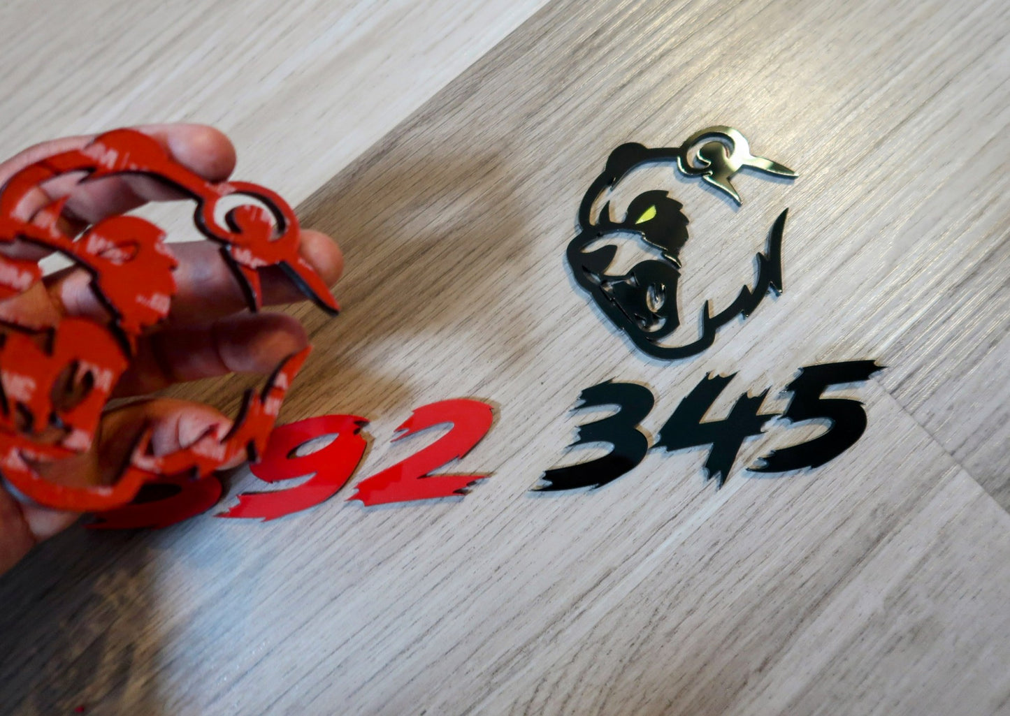 Hell Panda Badges. Includes left and right fender.