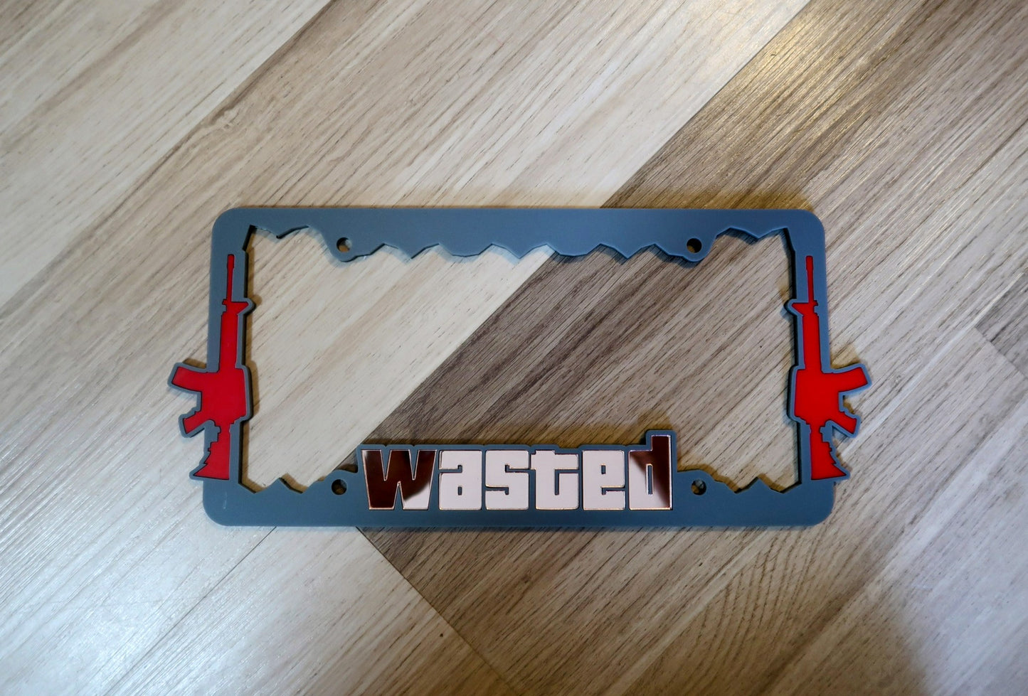 Inspired GTA license Plate Frame