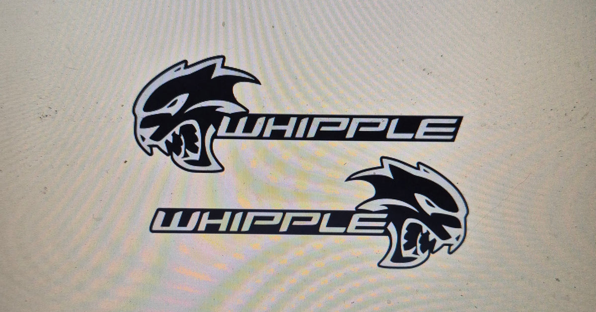 Custom Whipple badges. Includes 4