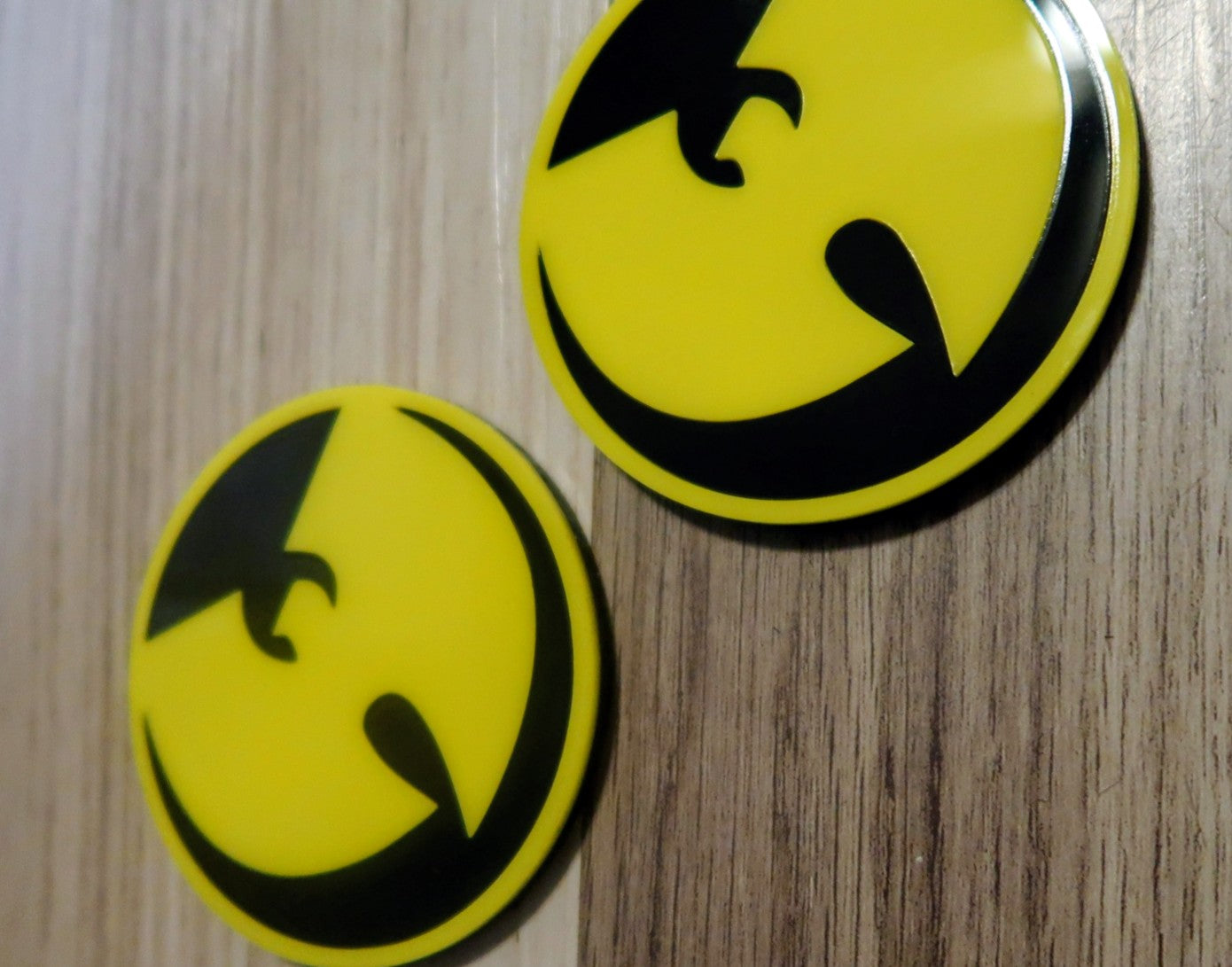 Inspired Wu Tang badges. Includes 2.