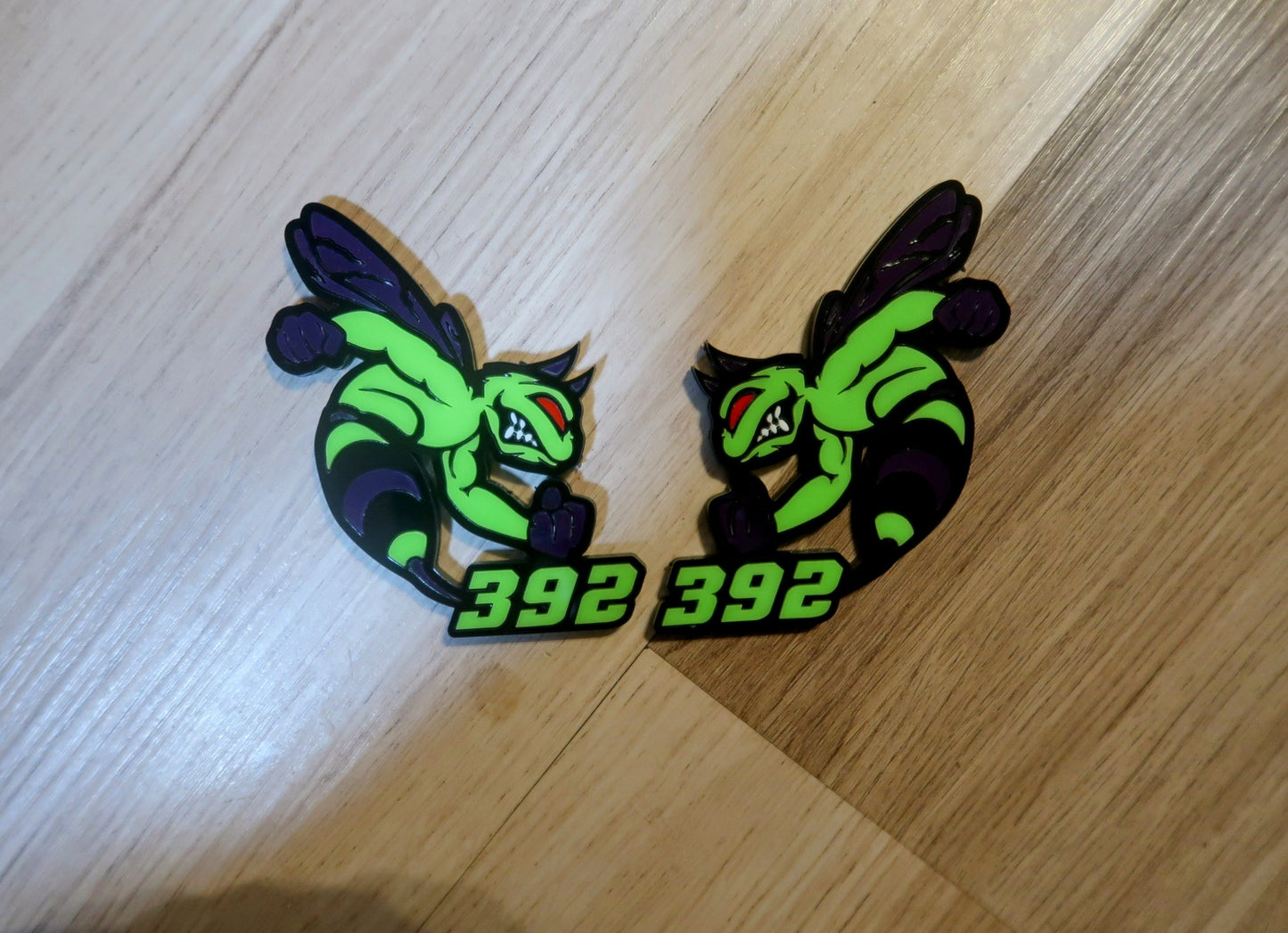 Devil 392, 345, or 426 fender badges. Includes 2.