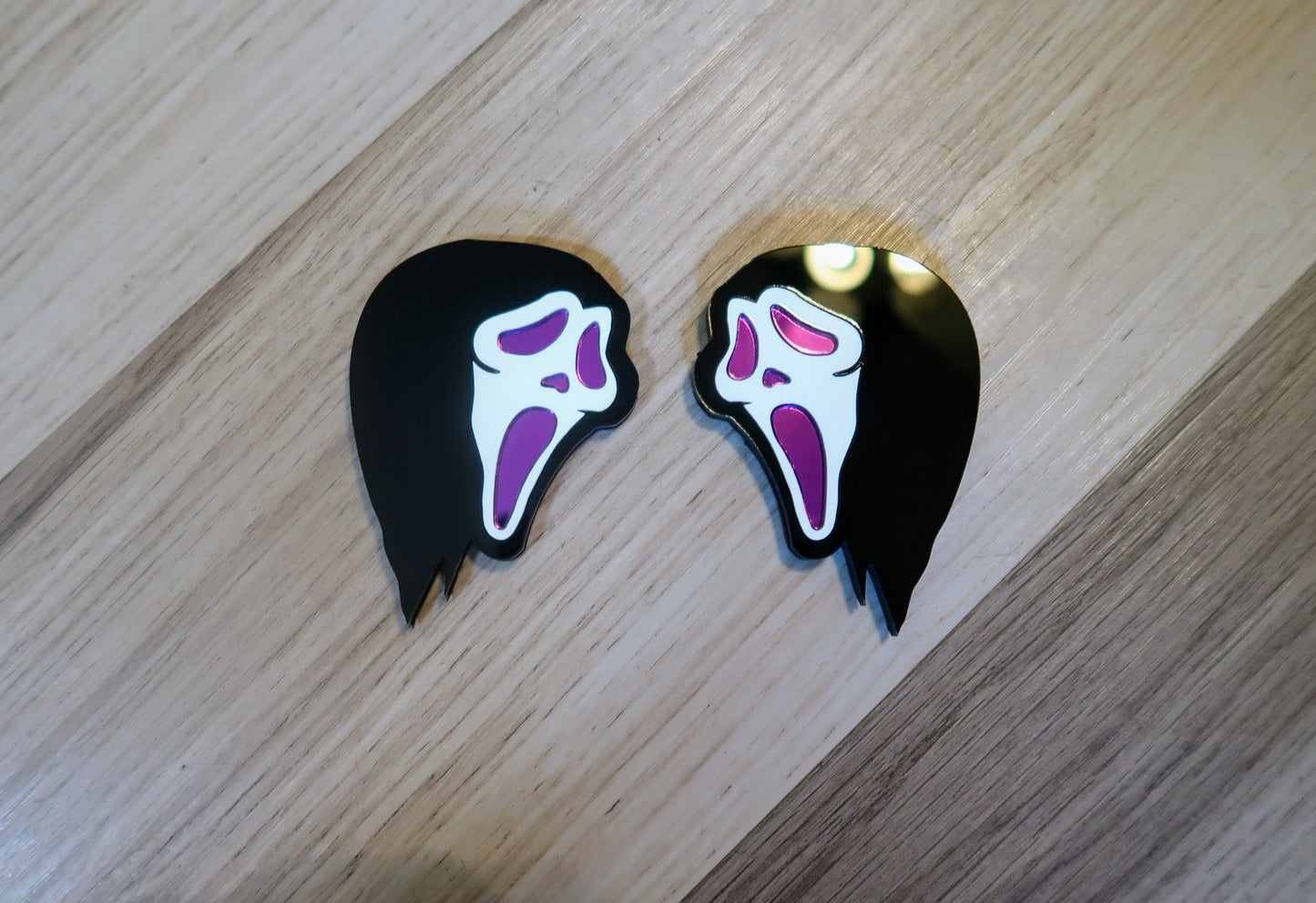 Ghostface badges, includes 2.