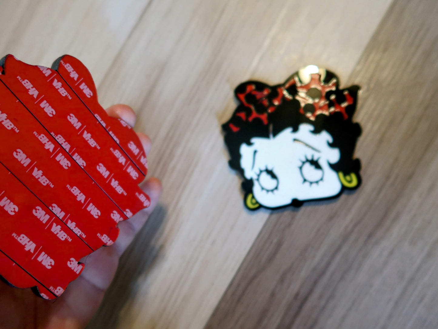 Inspired Boop car badge, includes 2.
