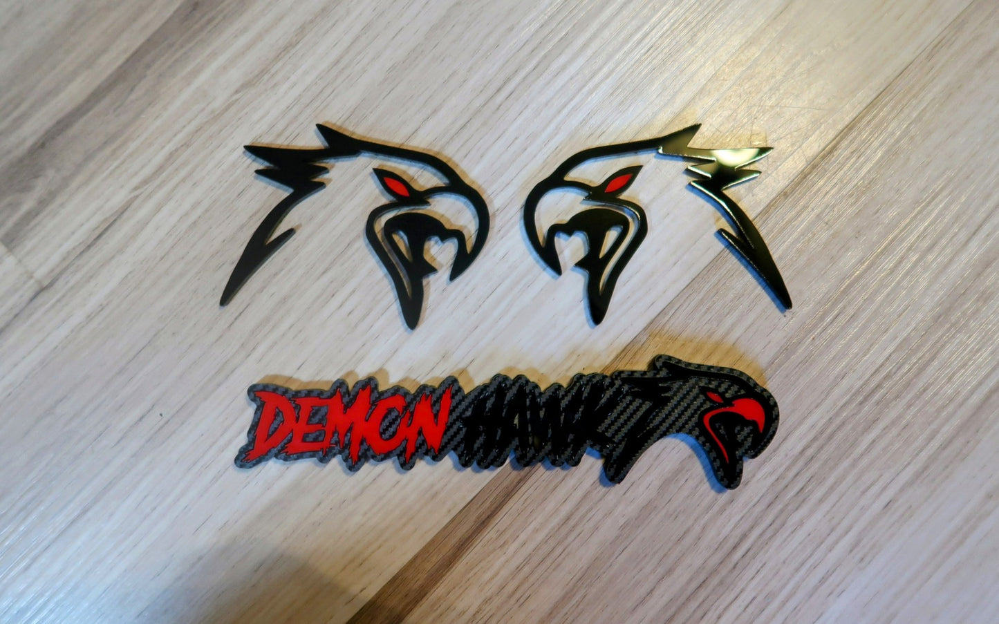 Demon Hawk badge set