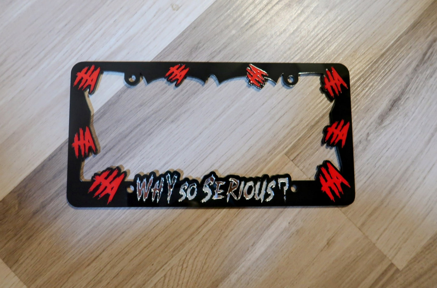 Why So Serious license plate frame. 1 Included