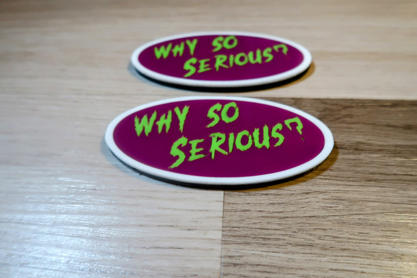 Joker badges. Includes 2