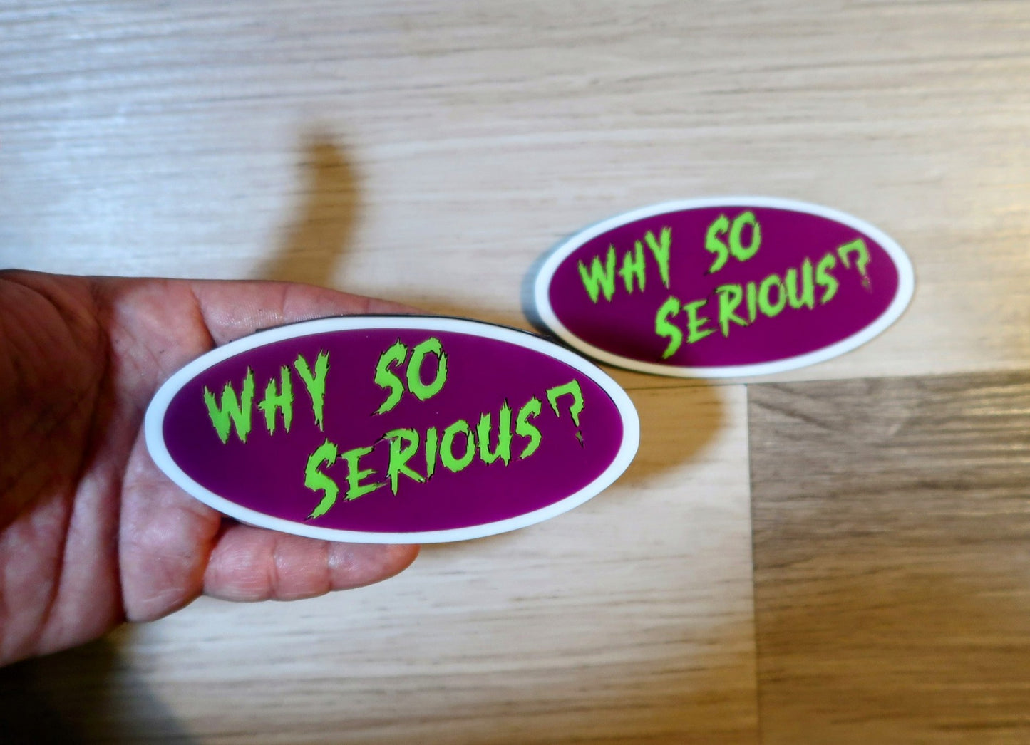 Joker badges. Includes 2
