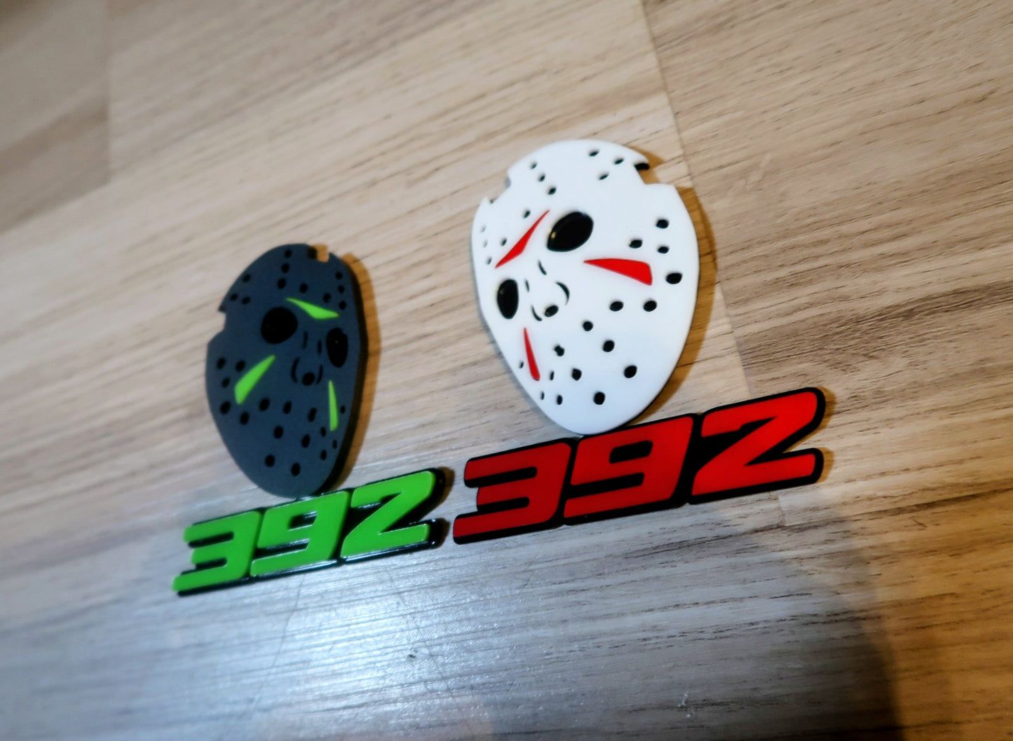 Jason Mask with custom numbers. Includes 2
