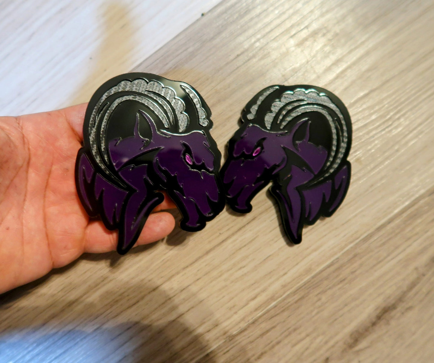 Agressive Ram Fender badges. Includes 2.
