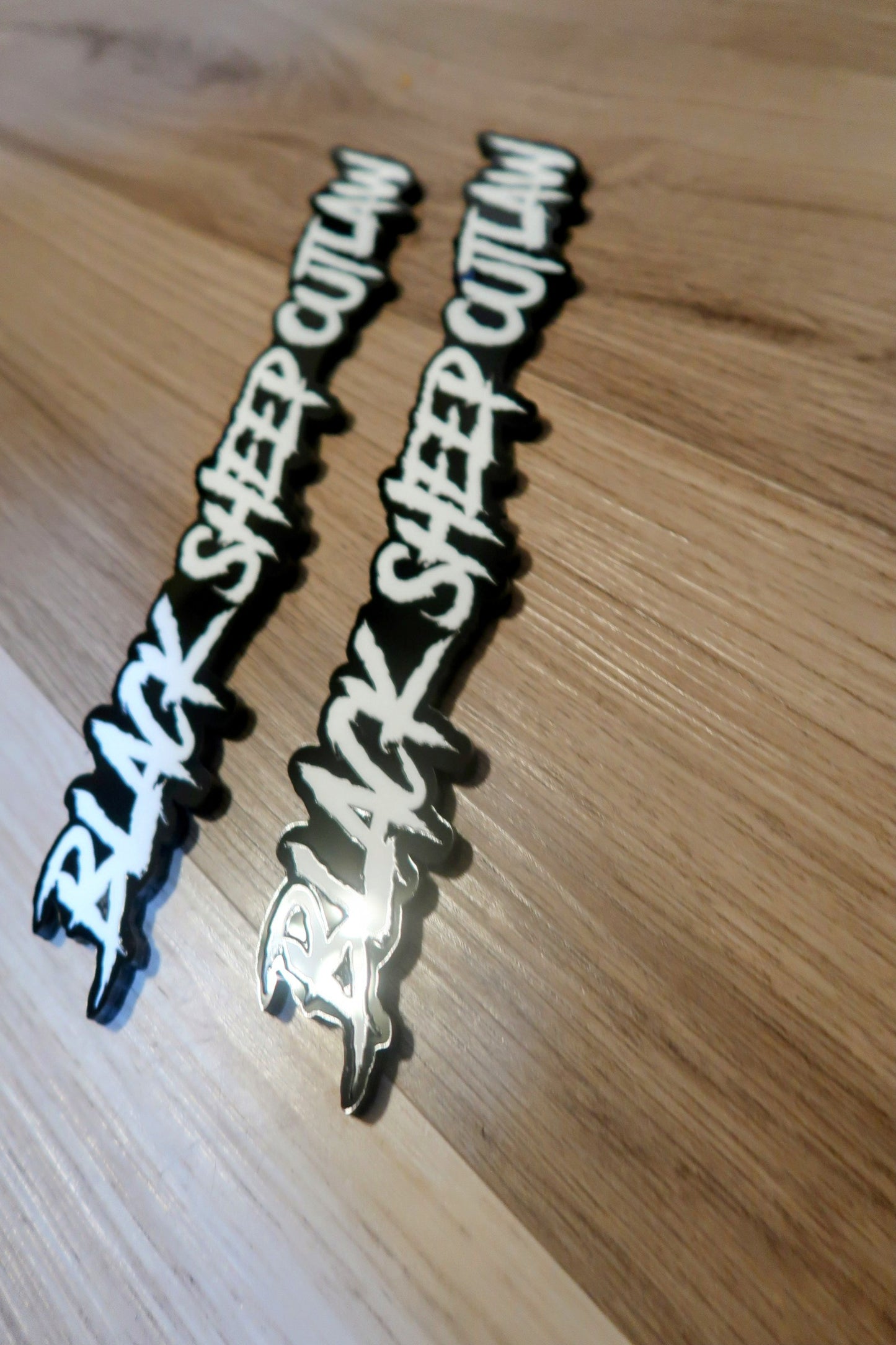 Black Sheep Outlaw Badges. Includes 2