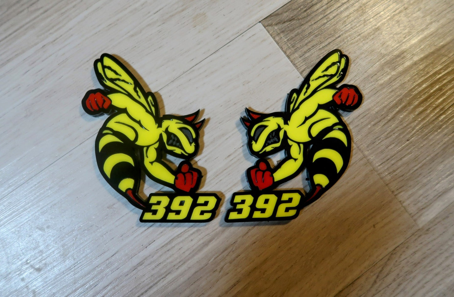 Devil 392, 345, or 426 fender badges. Includes 2.
