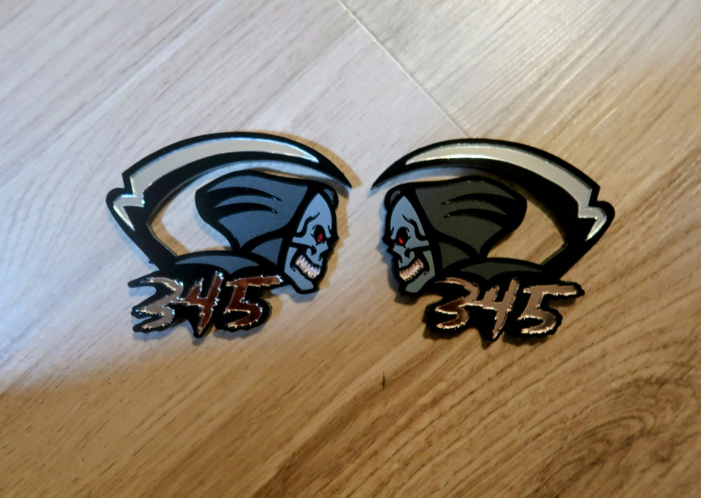 Grim Reaper badge. Includes 2.