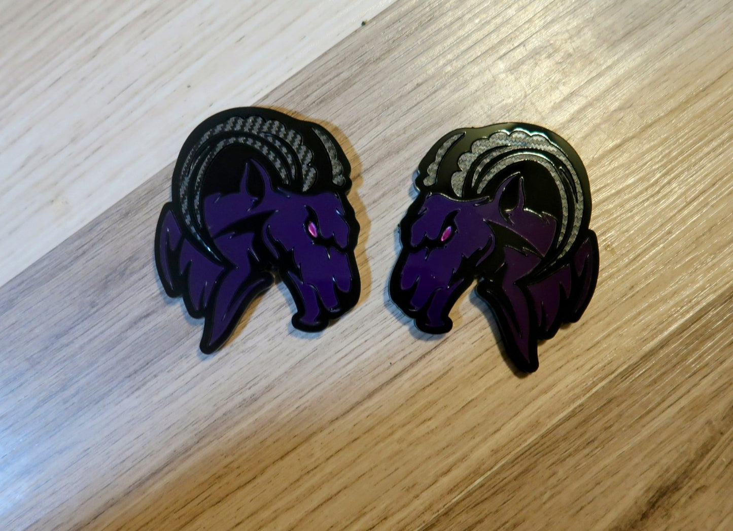 Agressive Ram Fender badges. Includes 2.