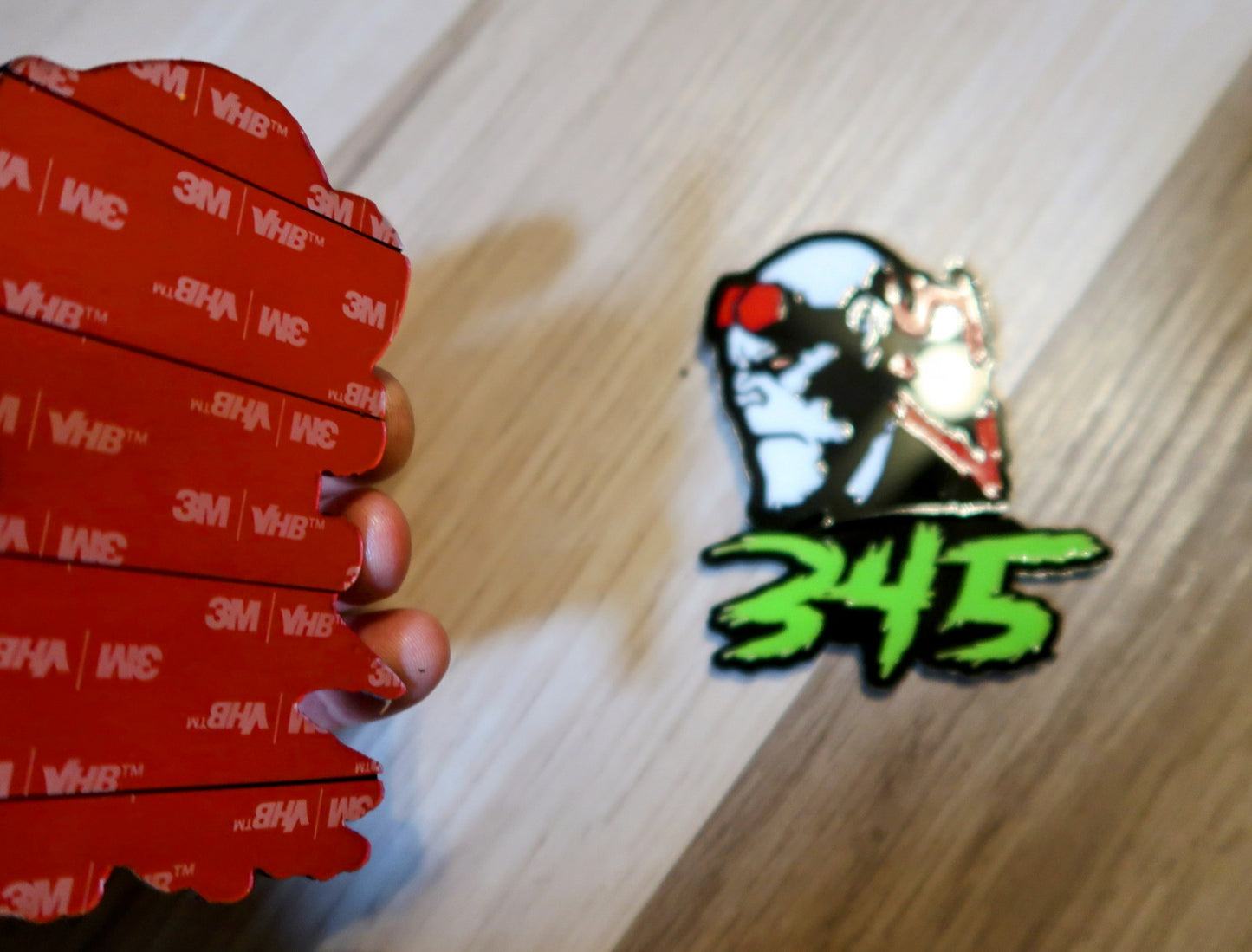 Inspired Hellboy badges. Includes 2.