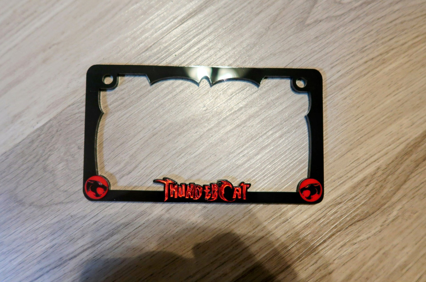 Motorcycle Thudercats license plate frame.