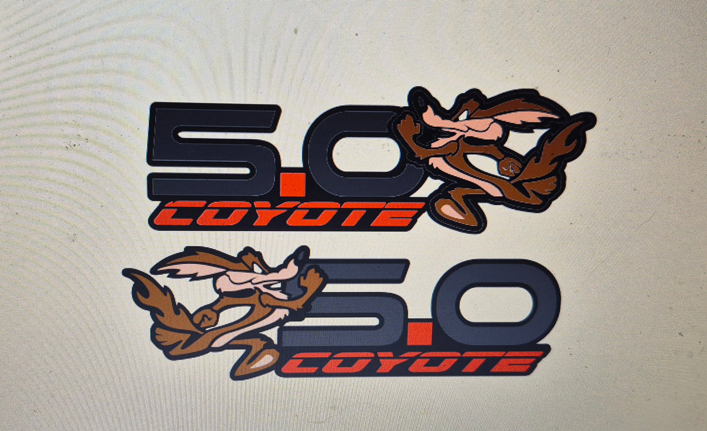 5.0 Coyote badges. Includes 2