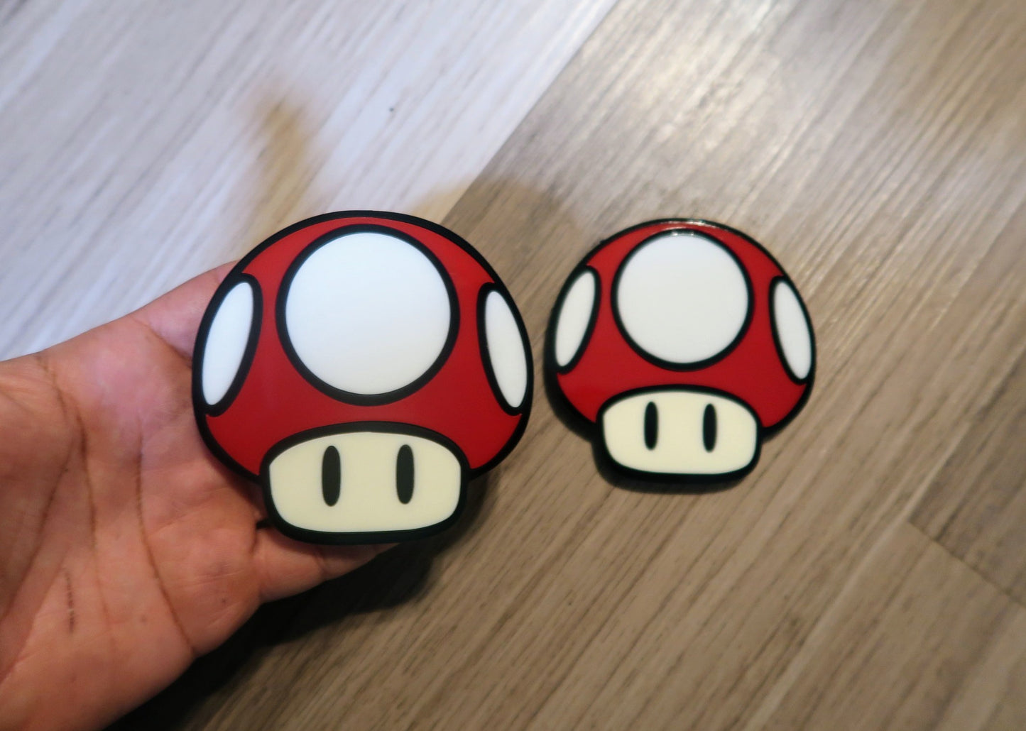 Toad and Bruh Car Badges, Includes 2