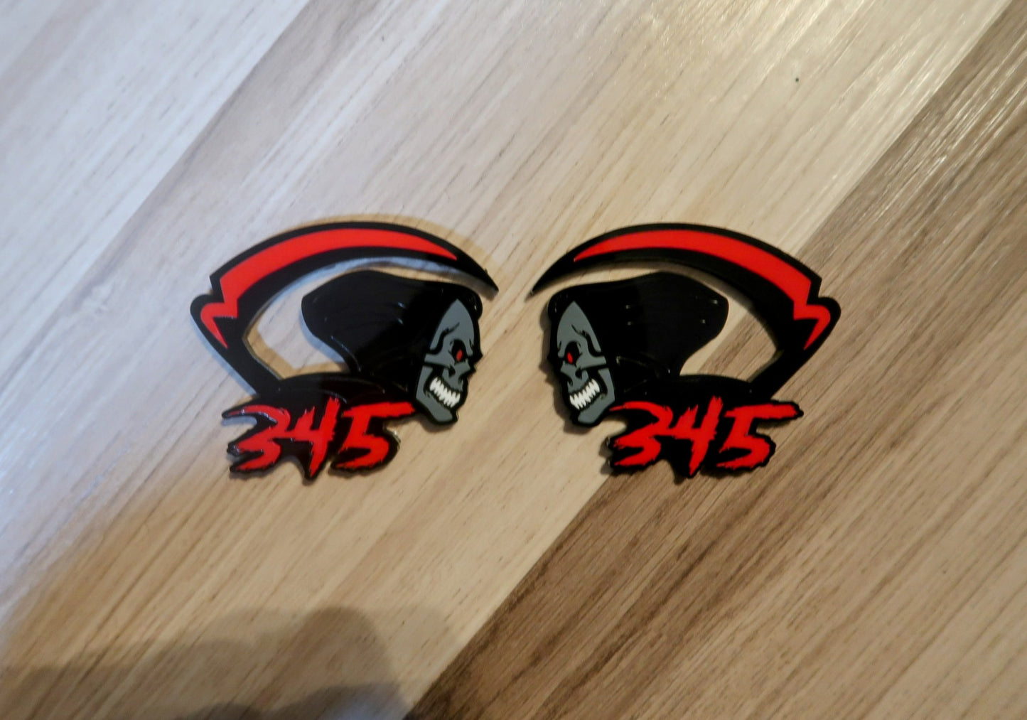 Grim Reaper badge. Includes 2.