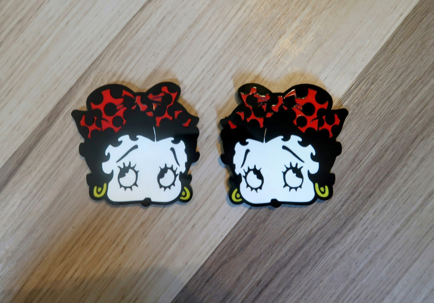 Inspired Boop car badge, includes 2.
