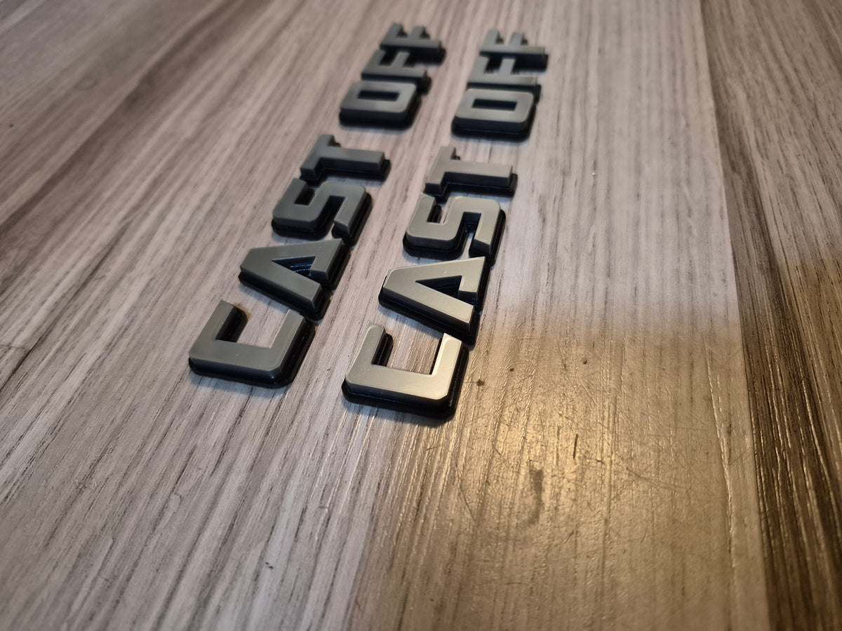 Cast Off Custom Badges.