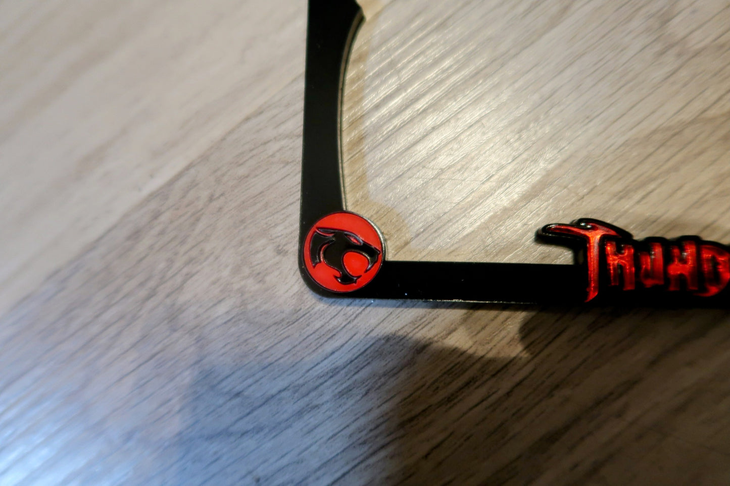 Motorcycle Thudercats license plate frame.