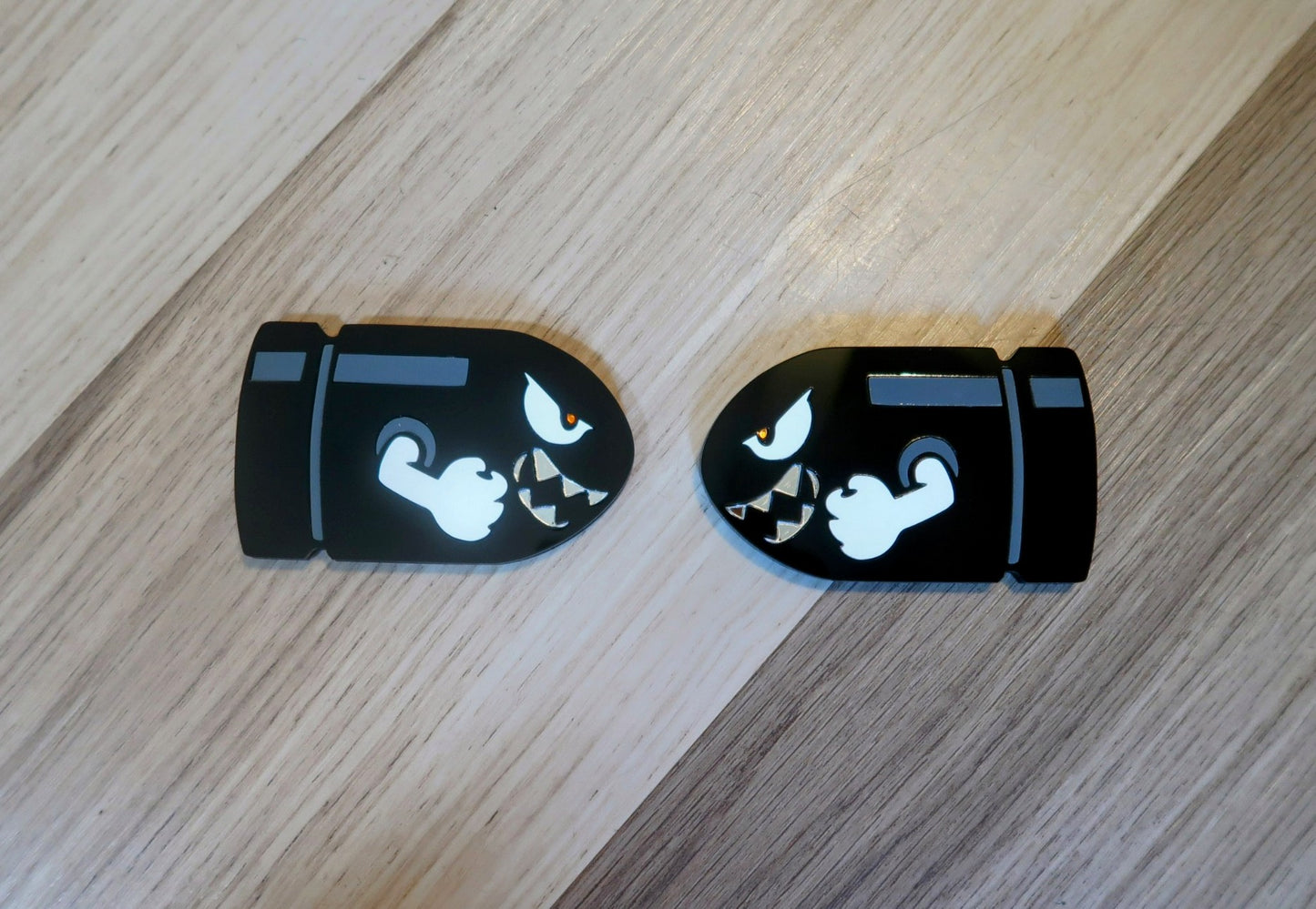 Bullet Bill car badge, Includes 2.