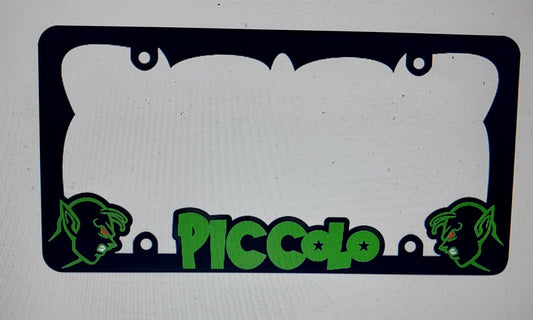 Custom Piccolo License plate frame.