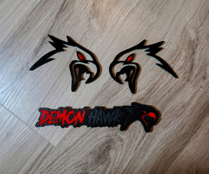 Demon Hawk badge set