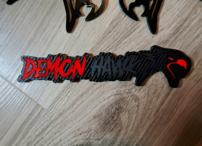 Demon Hawk badge set