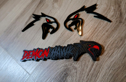 Demon Hawk badge set