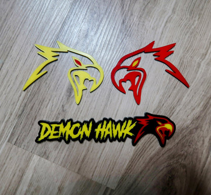 Demon Hawk badge set