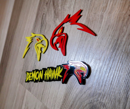 Demon Hawk badge set