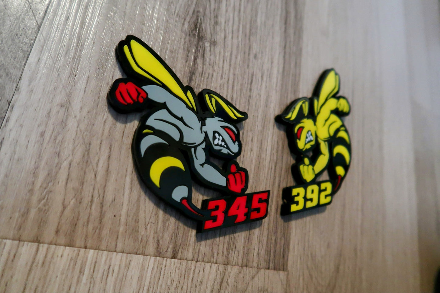 392 or 345 fender badges. Includes 2.