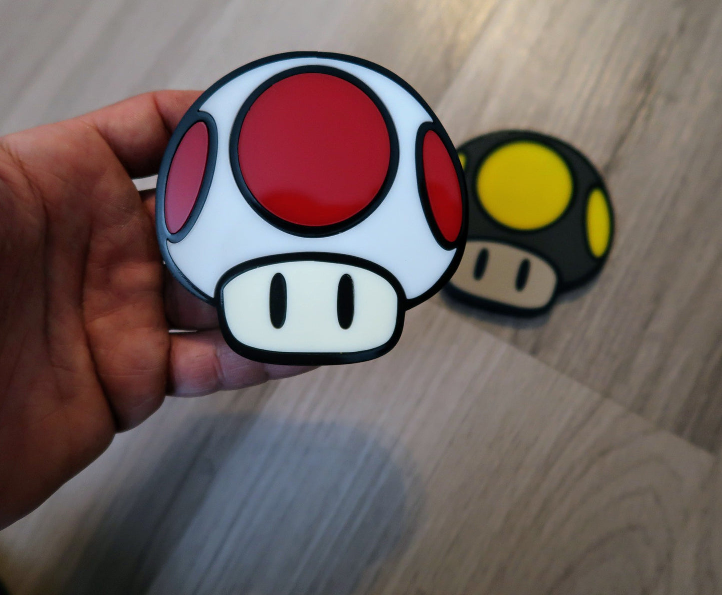 Toad and Bruh Car Badges, Includes 2