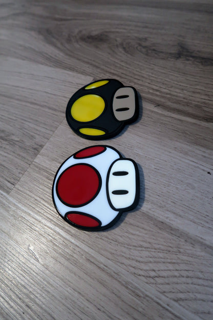 Toad and Bruh Car Badges, Includes 2