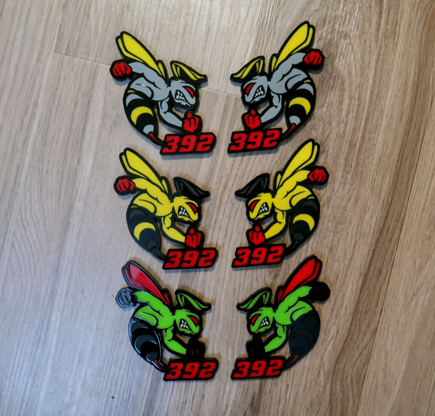 392 or 345 fender badges. Includes 2.