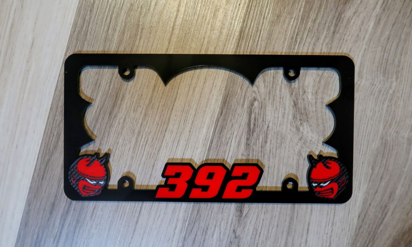 Custom 392,or 345 License Plate Frame