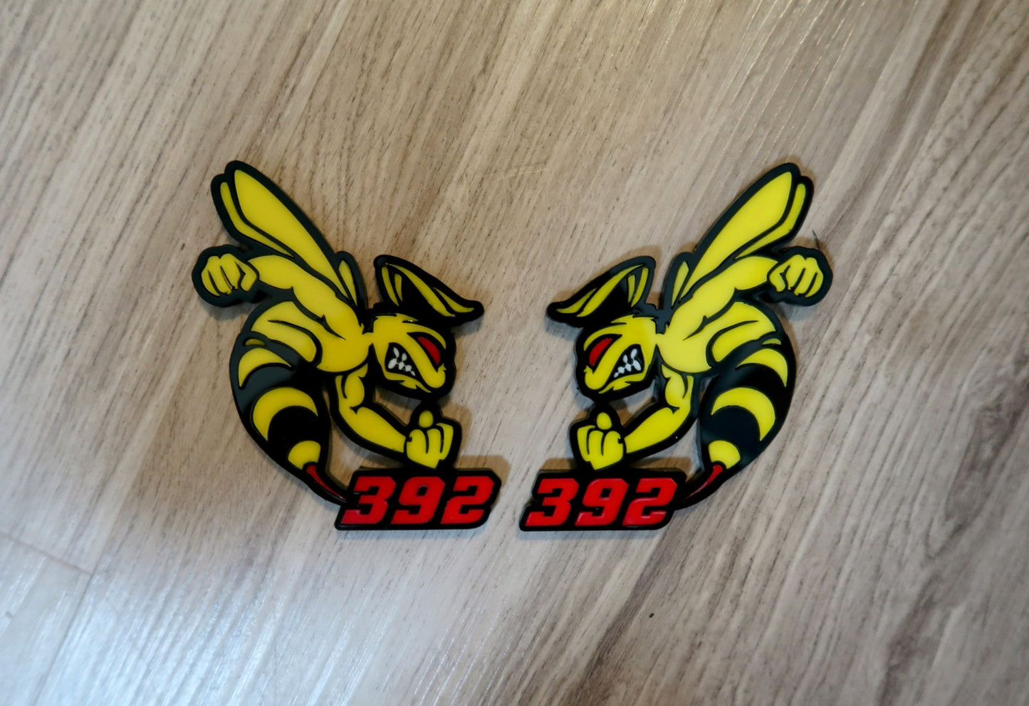 392 or 345 fender badges. Includes 2.