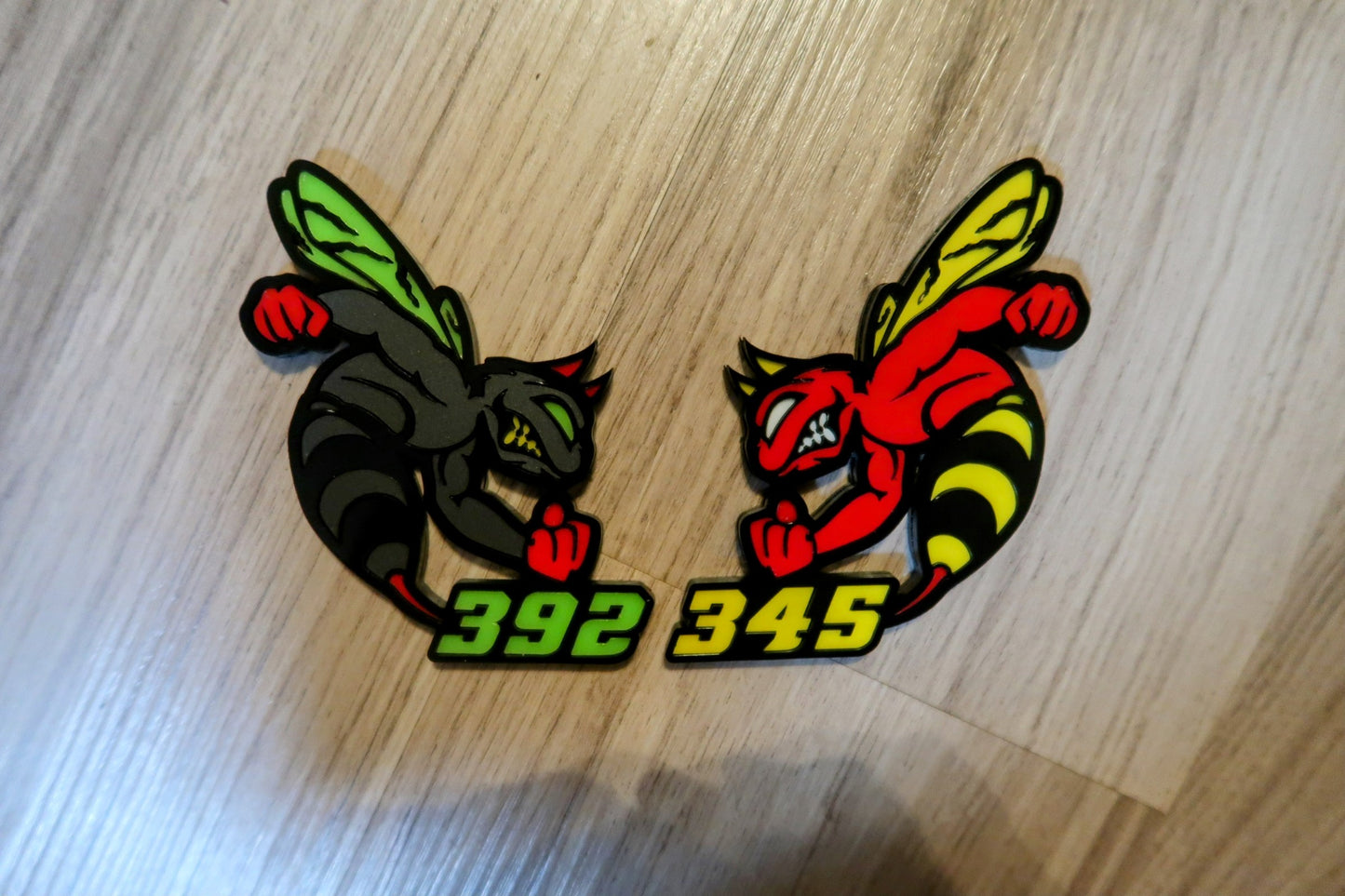 Devil 392, 345, or 426 fender badges. Includes 2.