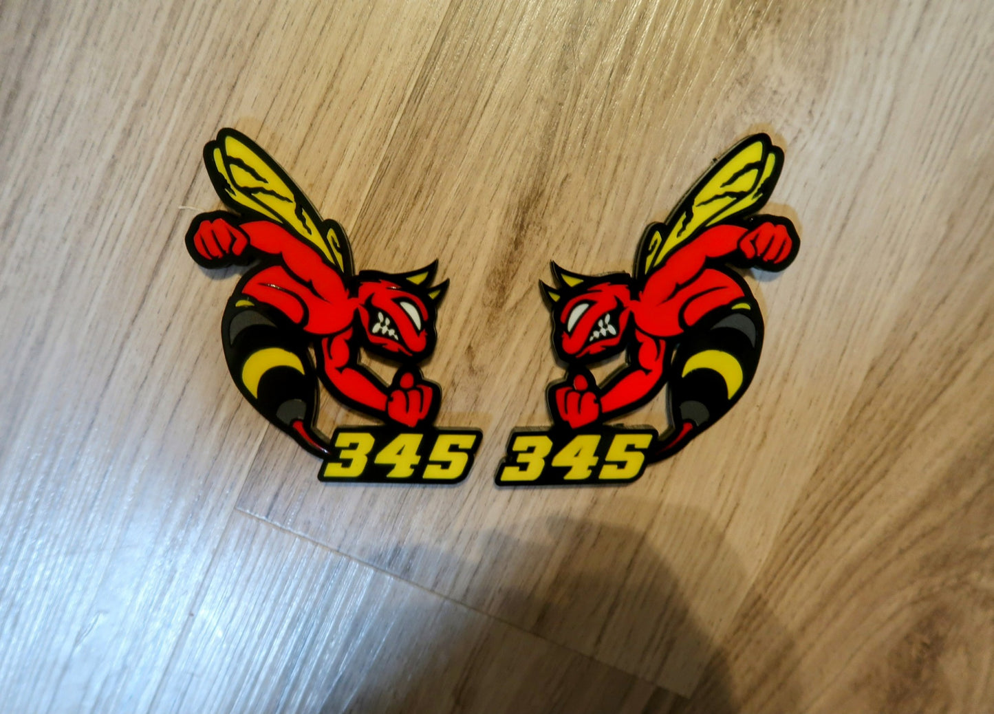 Devil 392, 345, or 426 fender badges. Includes 2.