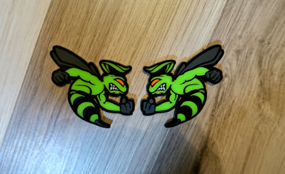 Customize-able bee badges. Includes 2.