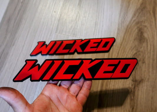 Wicked Badge. Includes 2.