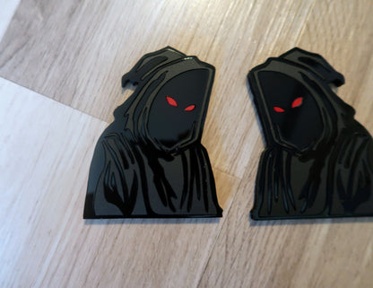 Grim Reaper car badge, includes 2