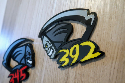 Grim Reaper badge. Includes 2.