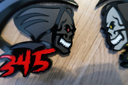 Grim Reaper badge. Includes 2.