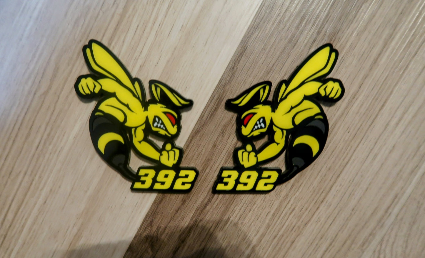 392 or 345 fender badges. Includes 2.