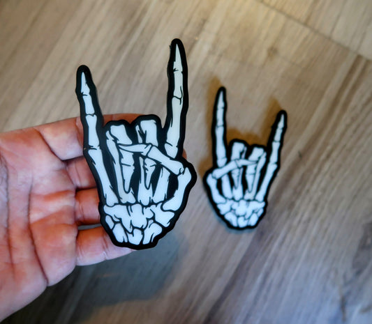 Rockstar Skeleton Badges. Includes 2.